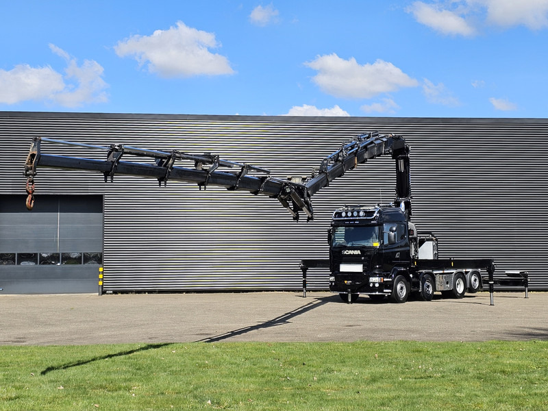 Scania R490 / 8x2 / HMF 85 TM CRANE / WINCH / JIB - Камион с кран: снимка 5 Scania R490 / 8x2 / HMF 85 TM CRANE / WINCH / JIB - Камион с кран: снимка 5
