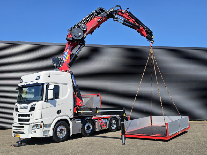 Scania R590 8x2*6 HMF 9520 + JiB + WINCH / TRACTOR / - Влекач: снимка 2 Scania R590 8x2*6 HMF 9520 + JiB + WINCH / TRACTOR / - Влекач: снимка 2