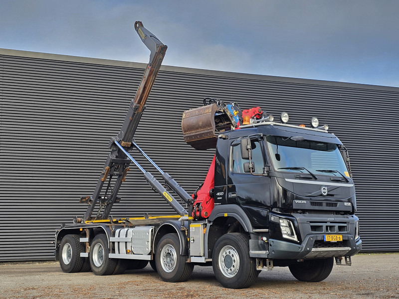 Volvo FM 460 8x6 / PALFINGER EPSILON / HOOKLIFT - Мултилифт с кука камион, Камион с кран: снимка 4 Volvo FM 460 8x6 / PALFINGER EPSILON / HOOKLIFT - Мултилифт с кука камион, Камион с кран: снимка 4