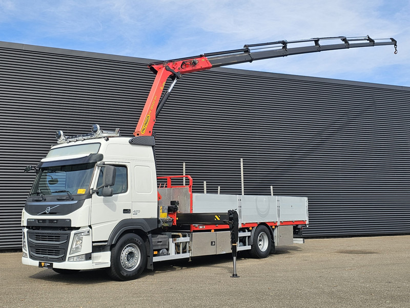 Volvo FM420 4x2 / PALFINGER 18502 - 17 mtr / CRANE / KRAN - Бордови камион, Камион с кран: снимка 1 Volvo FM420 4x2 / PALFINGER 18502 - 17 mtr / CRANE / KRAN - Бордови камион, Камион с кран: снимка 1