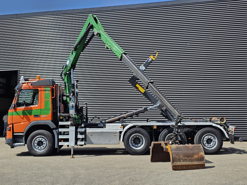 Volvo FMX 460 / 8x4-4 / HMF CRANE + HOOKLIFT / CONTAINER - Мултилифт с кука камион, Камион с кран: снимка 4 Volvo FMX 460 / 8x4-4 / HMF CRANE + HOOKLIFT / CONTAINER - Мултилифт с кука камион, Камион с кран: снимка 4