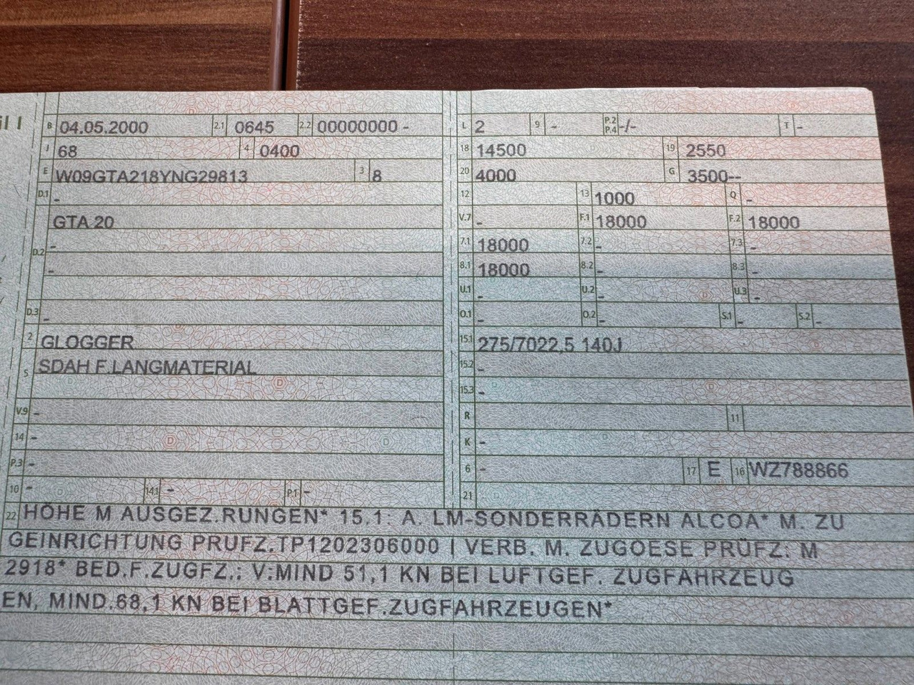 Goldhofer Glogger 2 Achser 14,5 m 18 to. Holztransporter - Ремарке за дърва: снимка 2 Goldhofer Glogger 2 Achser 14,5 m 18 to. Holztransporter - Ремарке за дърва: снимка 2