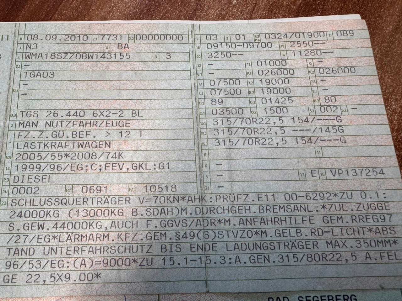 MAN 26.440 6X2 Meiller RK 20.70 mit Funk - Мултилифт с кука камион: снимка 2 MAN 26.440 6X2 Meiller RK 20.70 mit Funk - Мултилифт с кука камион: снимка 2