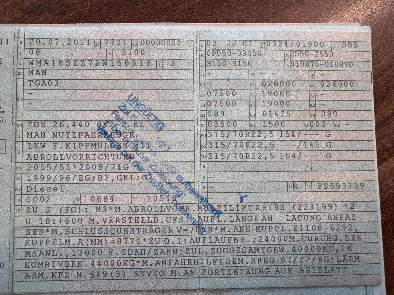 MAN 26.440 6X2 Multilift Abroller - Мултилифт с кука камион: снимка 3 MAN 26.440 6X2 Multilift Abroller - Мултилифт с кука камион: снимка 3