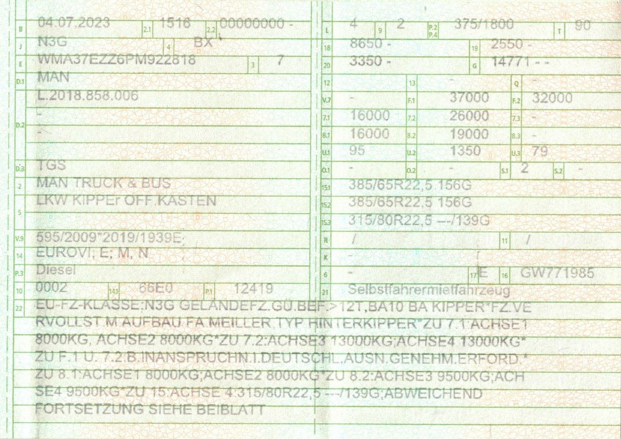 MAN 35.510 TGS | Meiller Thermo | E-Verdeck | TOP - Самосвал камион: снимка 2 MAN 35.510 TGS | Meiller Thermo | E-Verdeck | TOP - Самосвал камион: снимка 2