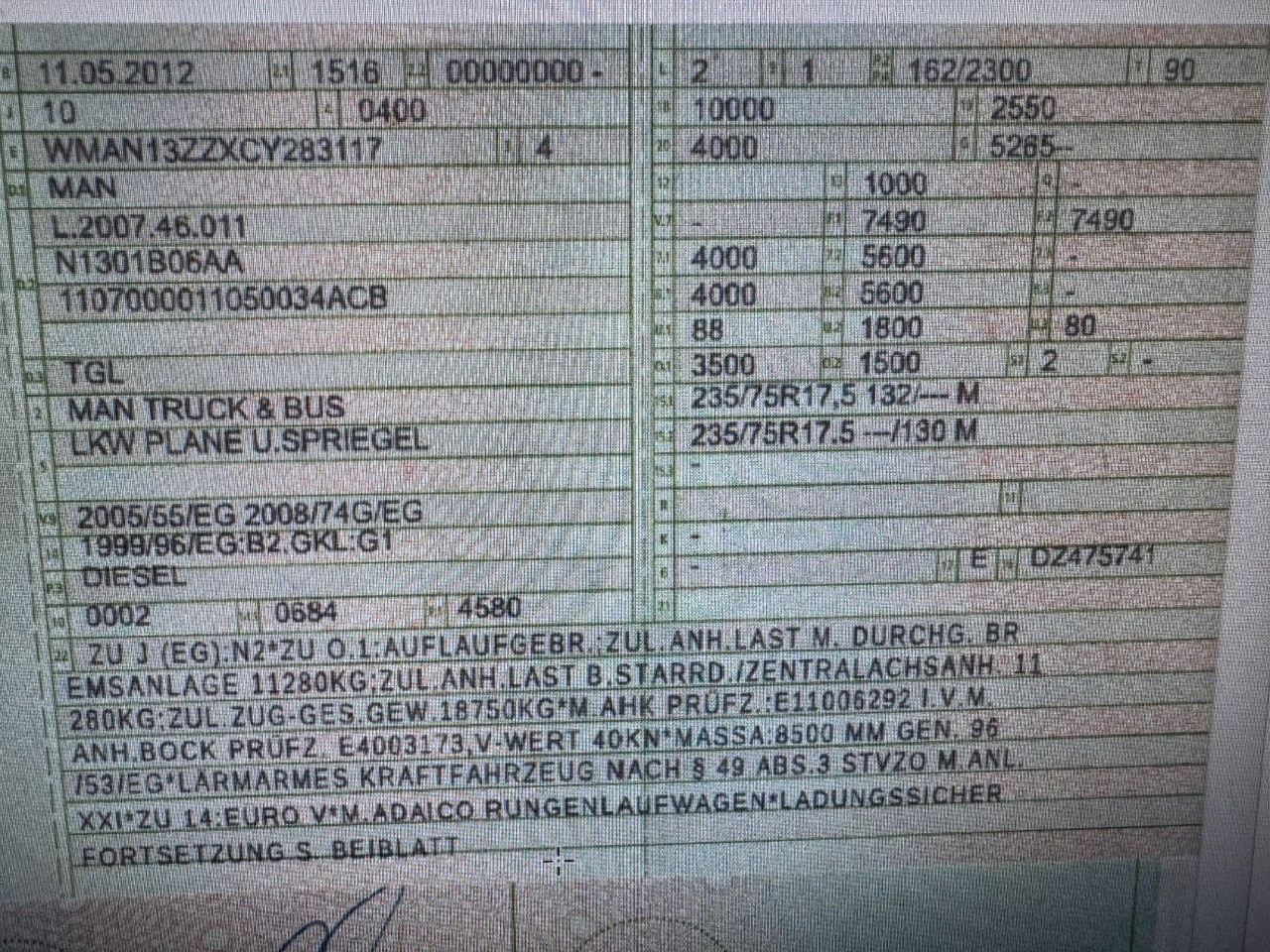 MAN 8.220 4X2 Pritschenwagen - Камион с брезент: снимка 2 MAN 8.220 4X2 Pritschenwagen - Камион с брезент: снимка 2