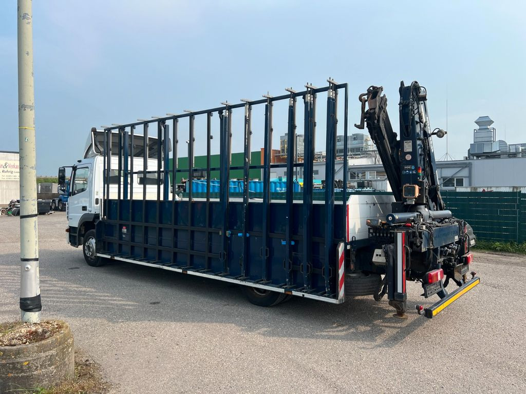 Mercedes-Benz 1327 4X2 Glastransporter mit Kran Funkbedienung - Камион с кран, Камион с кран: снимка 1 Mercedes-Benz 1327 4X2 Glastransporter mit Kran Funkbedienung - Камион с кран, Камион с кран: снимка 1