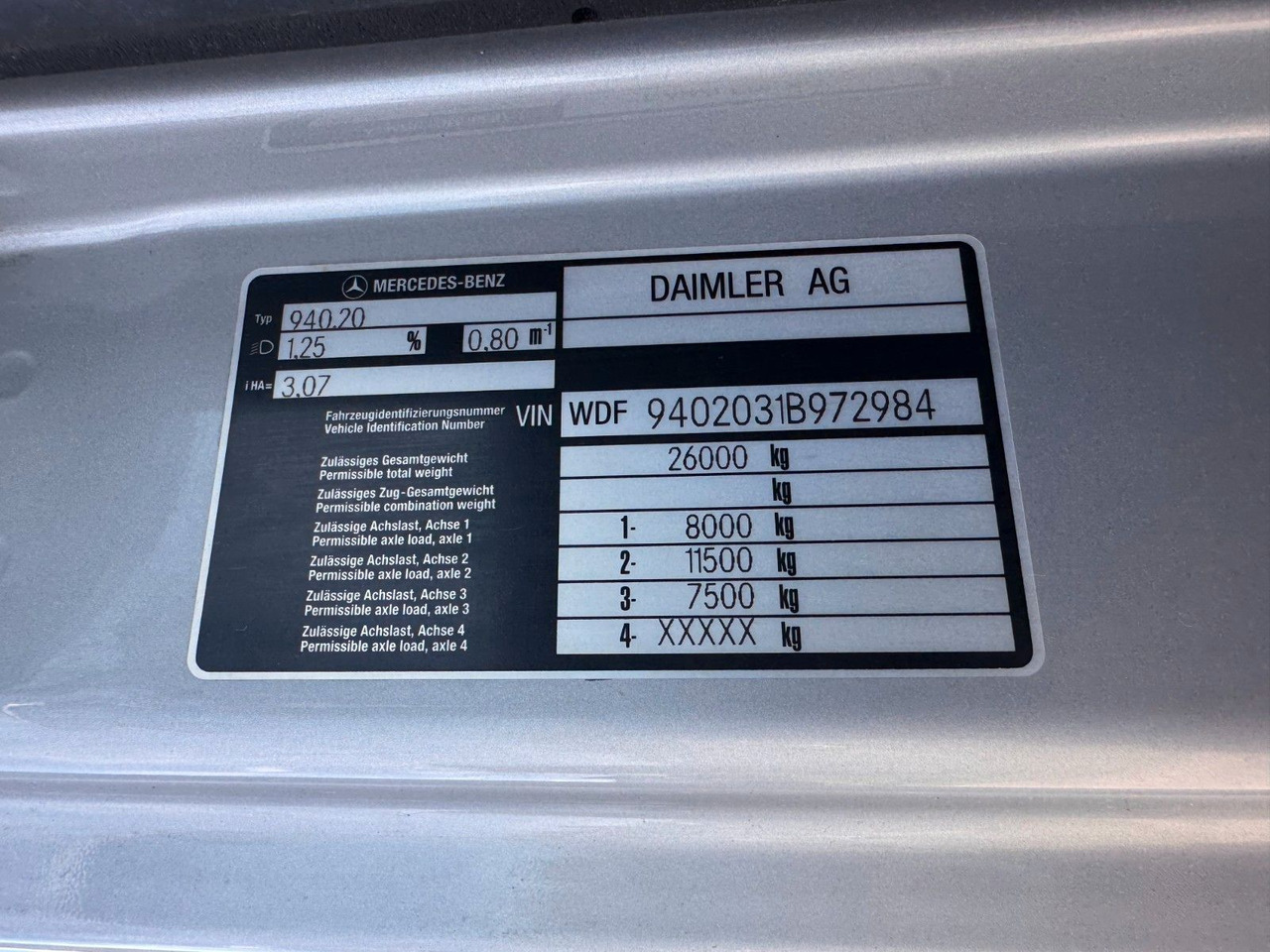 Mercedes-Benz 2540 6X2 Pritsche Palfinger PK 12002 mit Funk - Камион с кран: снимка 3 Mercedes-Benz 2540 6X2 Pritsche Palfinger PK 12002 mit Funk - Камион с кран: снимка 3