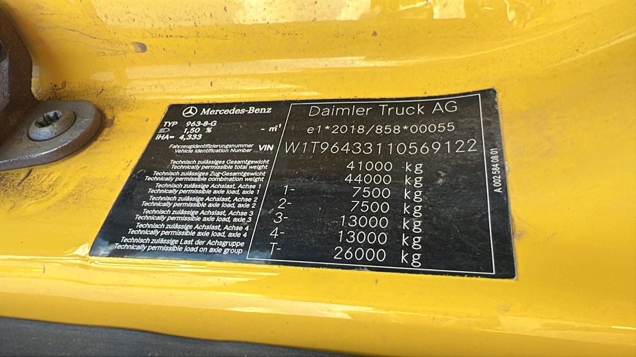 Mercedes-Benz 3542 8x4 Fahrgestell / Chassis - Шаси кабина: снимка 5 Mercedes-Benz 3542 8x4 Fahrgestell / Chassis - Шаси кабина: снимка 5