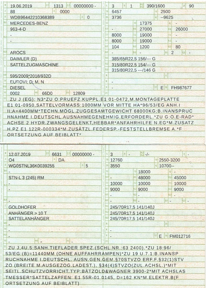 Mercedes-Benz 2553 L 6x2 Tieflader Goldhofer Lift- & Lenkache - Влекач: снимка 2 Mercedes-Benz 2553 L 6x2 Tieflader Goldhofer Lift- & Lenkache - Влекач: снимка 2