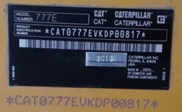 CAT 777E - Кариерен самосвал: снимка 5 CAT 777E - Кариерен самосвал: снимка 5