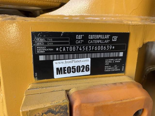 CAT 745 - Съчленен самосвал: снимка 5 CAT 745 - Съчленен самосвал: снимка 5