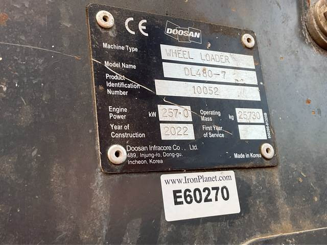 Doosan DL480-7 - Колесен товарач: снимка 5 Doosan DL480-7 - Колесен товарач: снимка 5