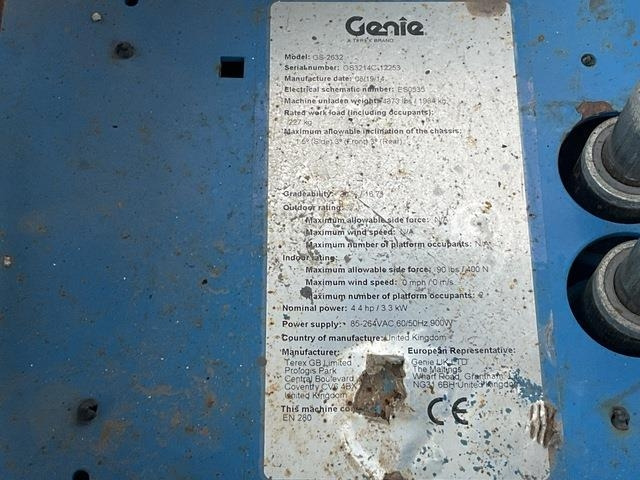 Genie GS2632 - Ножична работна платформа: снимка 5 Genie GS2632 - Ножична работна платформа: снимка 5