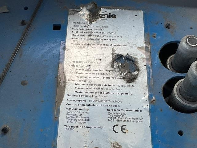 Genie GS2632 - Ножична работна платформа: снимка 5 Genie GS2632 - Ножична работна платформа: снимка 5