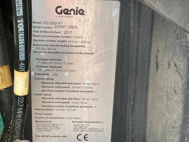 Genie GS3369RT - Ножична работна платформа: снимка 5 Genie GS3369RT - Ножична работна платформа: снимка 5
