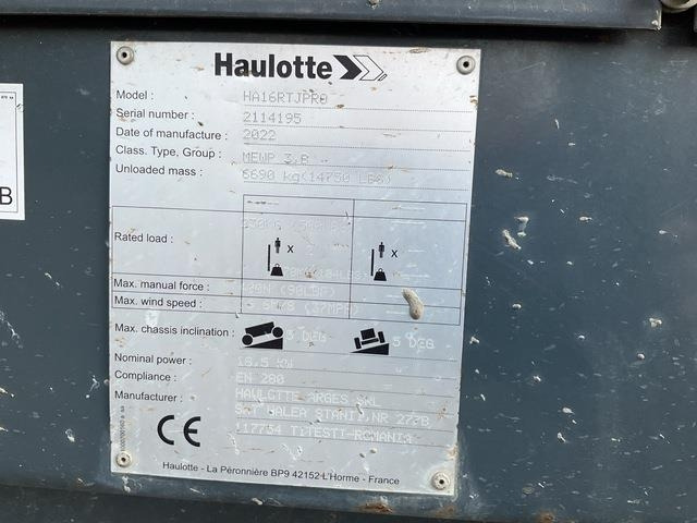 Haulotte HA16RT - Артикулираща платформа: снимка 5 Haulotte HA16RT - Артикулираща платформа: снимка 5