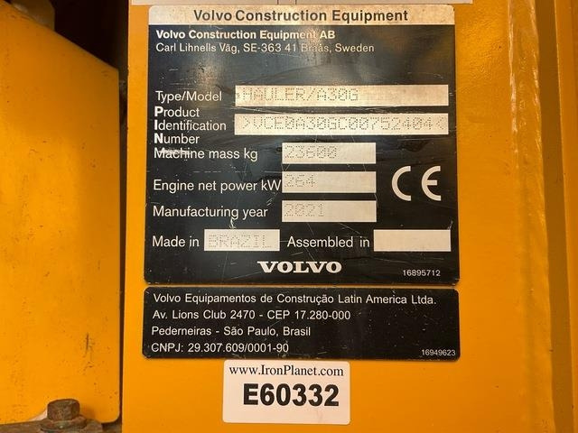 Volvo A30G - Съчленен самосвал: снимка 5 Volvo A30G - Съчленен самосвал: снимка 5