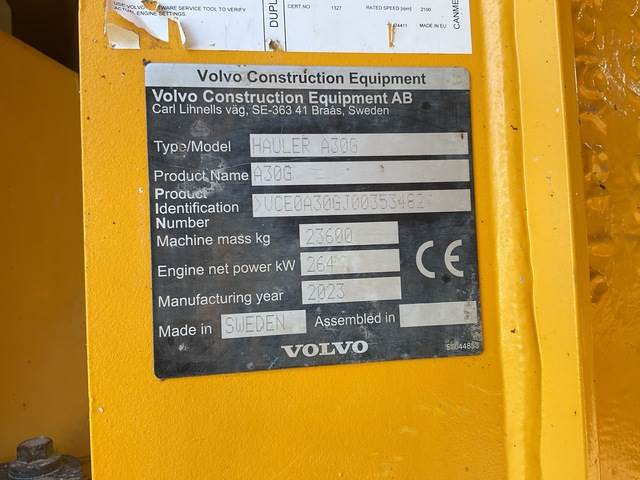 Volvo A30G - Съчленен самосвал: снимка 5 Volvo A30G - Съчленен самосвал: снимка 5