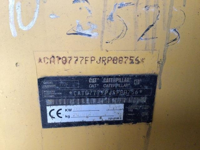 CAT 777F - Кариерен самосвал: снимка 5 CAT 777F - Кариерен самосвал: снимка 5
