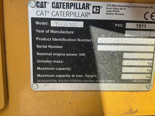 CAT TH3510D - Телескопичен товарач: снимка 5 CAT TH3510D - Телескопичен товарач: снимка 5