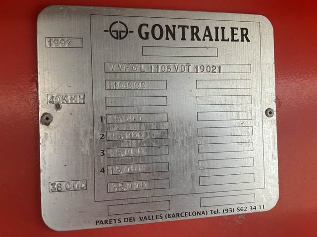 Gontrailer GL1105 - Нискорамна площадка полуремарке: снимка 5 Gontrailer GL1105 - Нискорамна площадка полуремарке: снимка 5