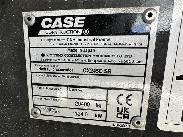 CASE CX245DSR - Верижен багер: снимка 5 CASE CX245DSR - Верижен багер: снимка 5