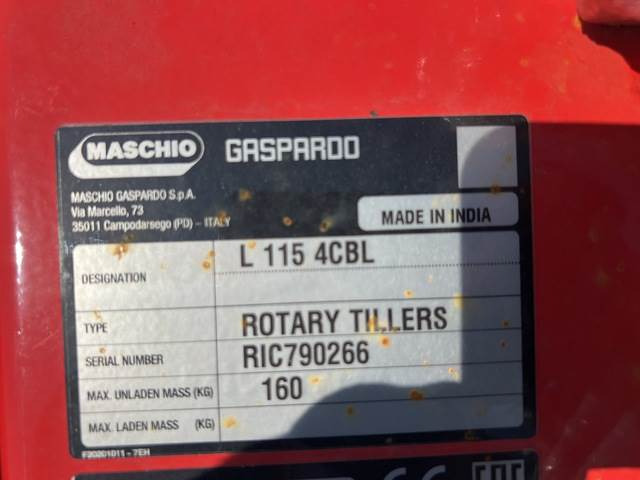 Maschio Gaspardo L115 4CBL - Роторна фреза: снимка 5 Maschio Gaspardo L115 4CBL - Роторна фреза: снимка 5