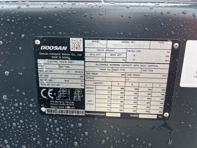 Doosan B35X-7 PLUS - Електрокар: снимка 5 Doosan B35X-7 PLUS - Електрокар: снимка 5