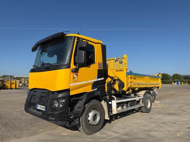 Renault C380 - Самосвал камион, Камион с кран: снимка 1 Renault C380 - Самосвал камион, Камион с кран: снимка 1