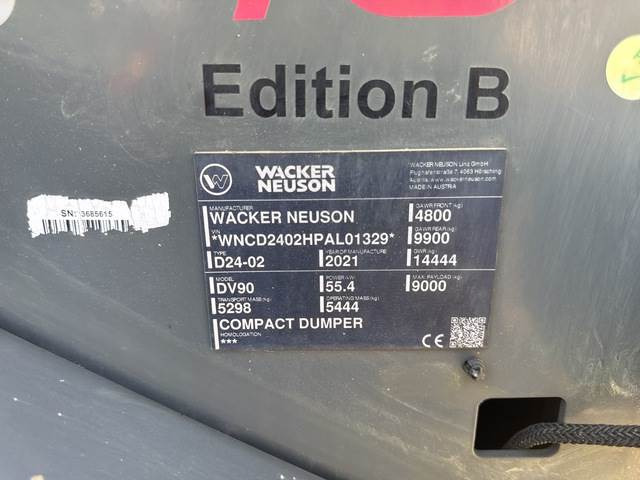 Wacker Neuson DV90 Dual View - Самосвал: снимка 5 Wacker Neuson DV90 Dual View - Самосвал: снимка 5