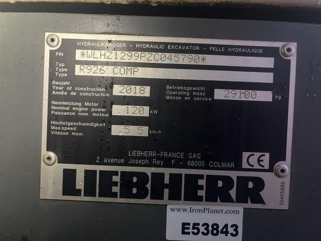 Liebherr R926 Compact - Верижен багер: снимка 5 Liebherr R926 Compact - Верижен багер: снимка 5