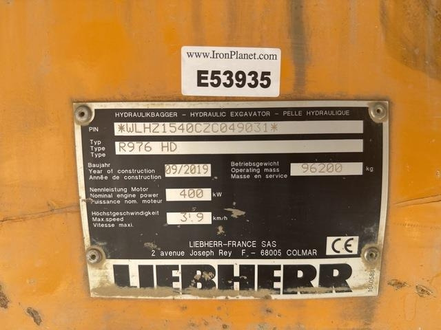Liebherr R976 HD - Верижен багер: снимка 5 Liebherr R976 HD - Верижен багер: снимка 5