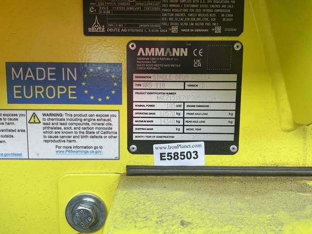 Ammann ARS110D - Компактор: снимка 5 Ammann ARS110D - Компактор: снимка 5