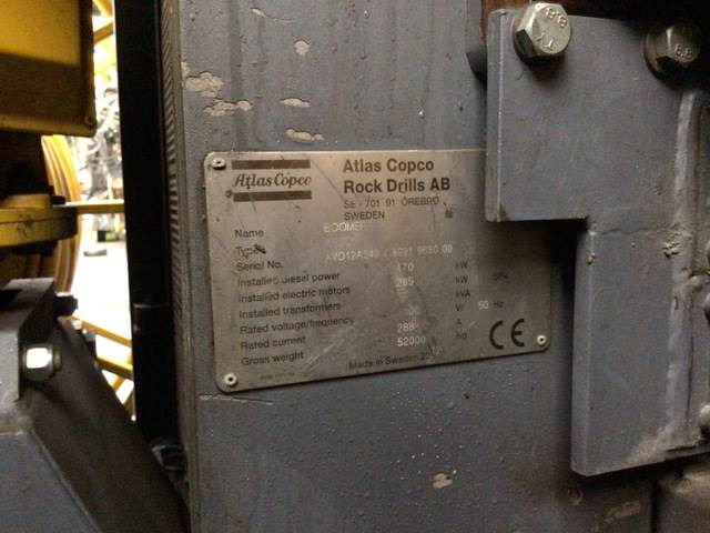 Atlas Copco XE3C - Минна машина: снимка 5 Atlas Copco XE3C - Минна машина: снимка 5
