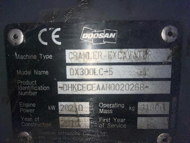 Doosan DX300LC-5 - Верижен багер: снимка 5 Doosan DX300LC-5 - Верижен багер: снимка 5