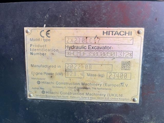 Hitachi ZX210LC-7 - Верижен багер: снимка 5 Hitachi ZX210LC-7 - Верижен багер: снимка 5