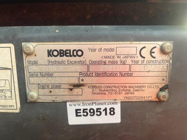 Kobelco SK210HLC-10E - Верижен багер: снимка 5 Kobelco SK210HLC-10E - Верижен багер: снимка 5