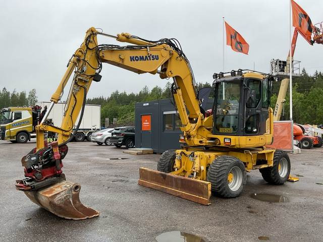 Komatsu PW118 MR8 - Колесен багер: снимка 1 Komatsu PW118 MR8 - Колесен багер: снимка 1