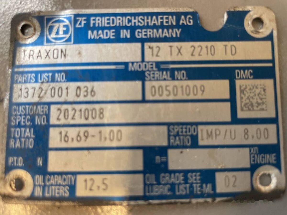 ZF Traxon 12 TX 2210 TD (1372 001 036) - Скоростна кутия за Камион: снимка 3 ZF Traxon 12 TX 2210 TD (1372 001 036) - Скоростна кутия за Камион: снимка 3