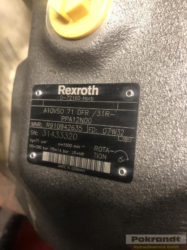 Rexroth A10VSO71DFR 31R PPA12N00 - Хидравлична помпа: снимка 2 Rexroth A10VSO71DFR 31R PPA12N00 - Хидравлична помпа: снимка 2