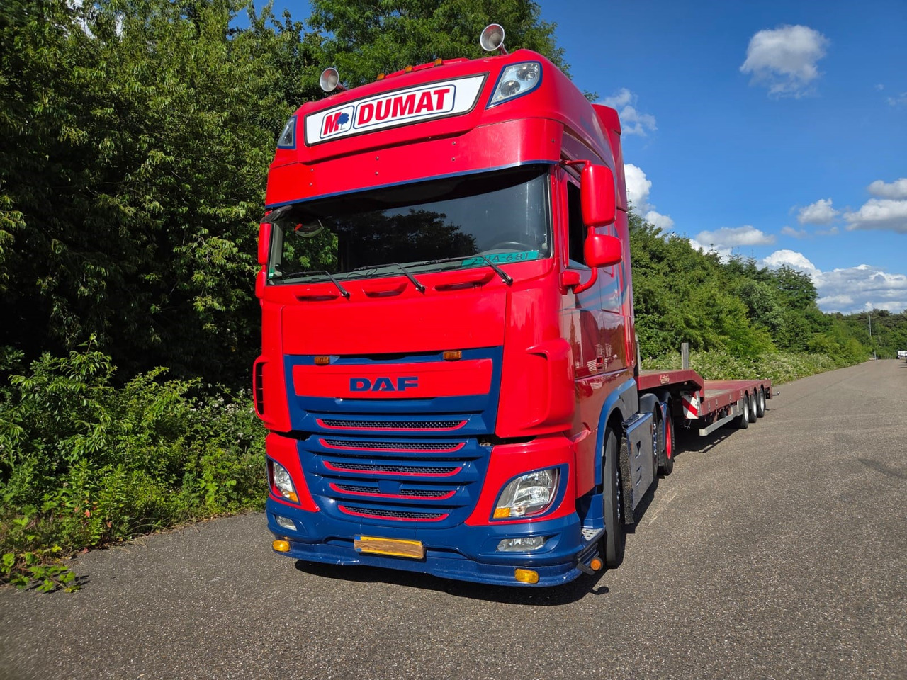 DAF XF 460 FTG 6x2 Super Spacecab + Nooteboom semi-dieplader - Шаси кабина: снимка 1 DAF XF 460 FTG 6x2 Super Spacecab + Nooteboom semi-dieplader - Шаси кабина: снимка 1