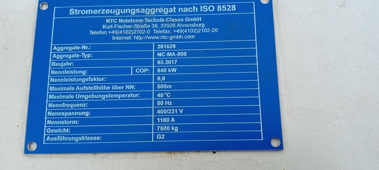 MAN Agregat Prądotwórczy Generator Stamford MAN DIESEL 640 kw 800 - Електрогенератор: снимка 3 MAN Agregat Prądotwórczy Generator Stamford MAN DIESEL 640 kw 800 - Електрогенератор: снимка 3