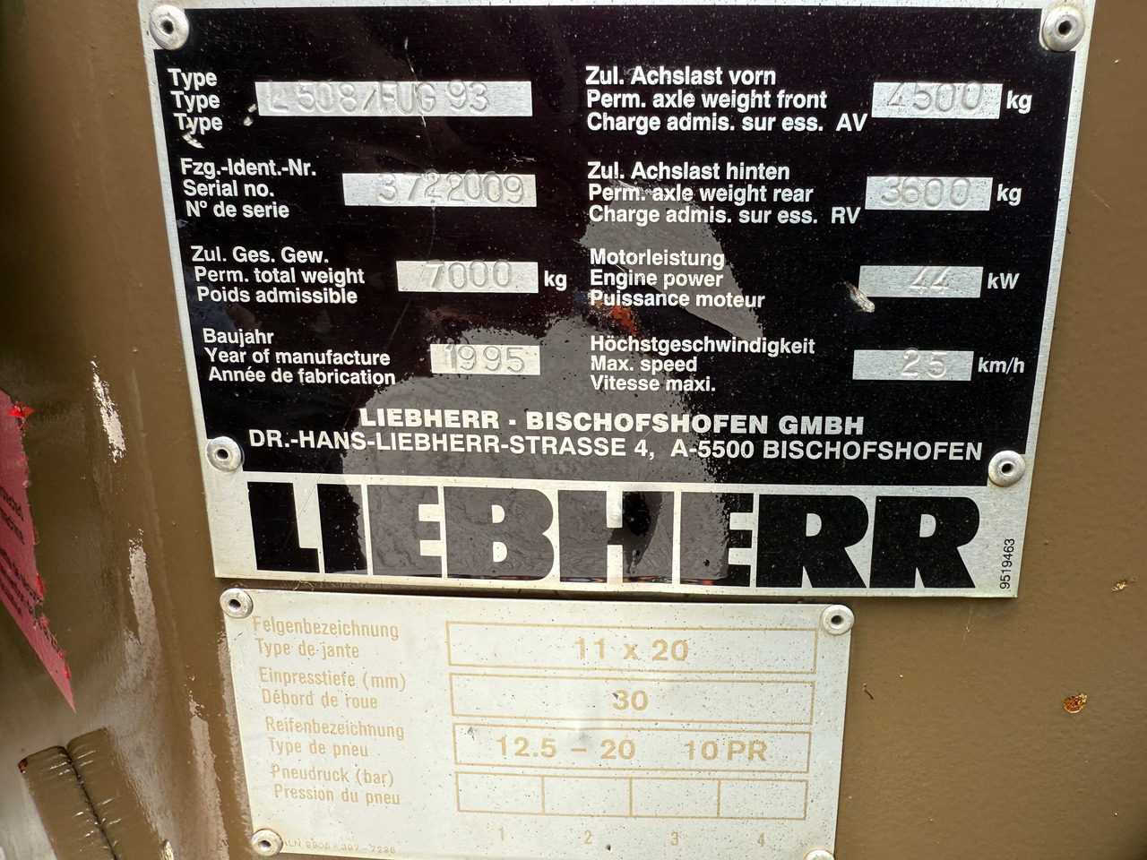 Колесен товарач Liebherr L508 / FUG93 Radlader: снимка 12