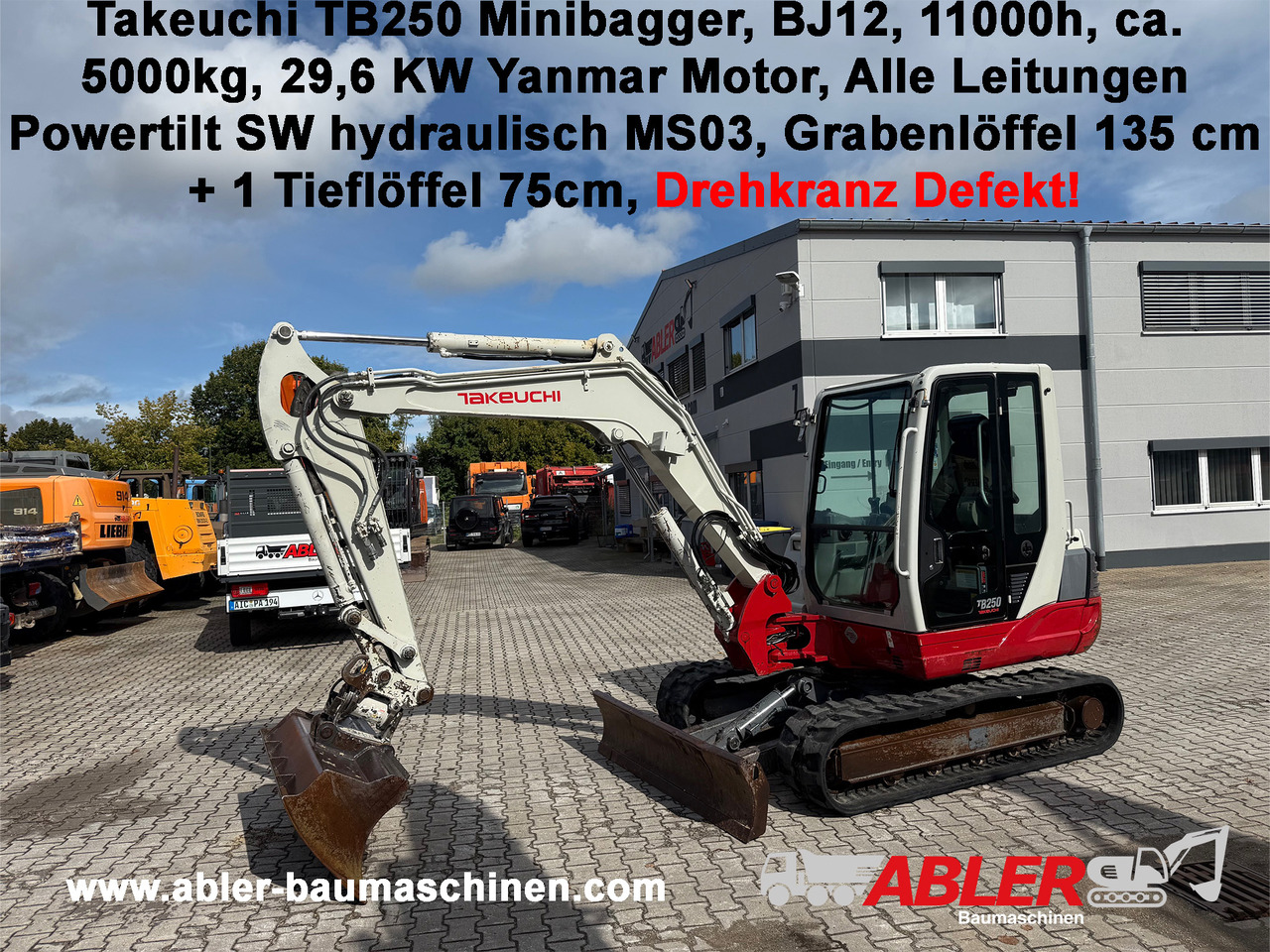 Takeuchi TB250 Minibagger Powertilt MS03 - Багер: снимка 1 Takeuchi TB250 Minibagger Powertilt MS03 - Багер: снимка 1