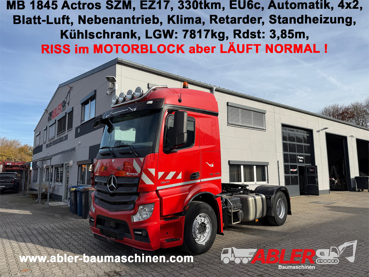 Mercedes-Benz 1845 Actros SZM Klima Retarder Nebenantrieb - Влекач: снимка 1 Mercedes-Benz 1845 Actros SZM Klima Retarder Nebenantrieb - Влекач: снимка 1