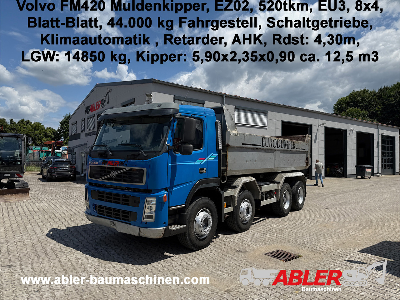 Volvo FM420 Muldenkipper AHK Klima Retarder - Самосвал камион: снимка 1 Volvo FM420 Muldenkipper AHK Klima Retarder - Самосвал камион: снимка 1