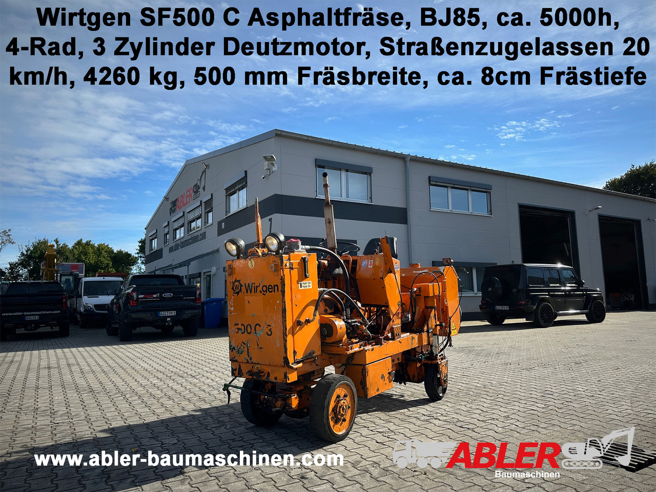 Wirtgen SF500C Asphaltfräse - Пътна фреза: снимка 1 Wirtgen SF500C Asphaltfräse - Пътна фреза: снимка 1