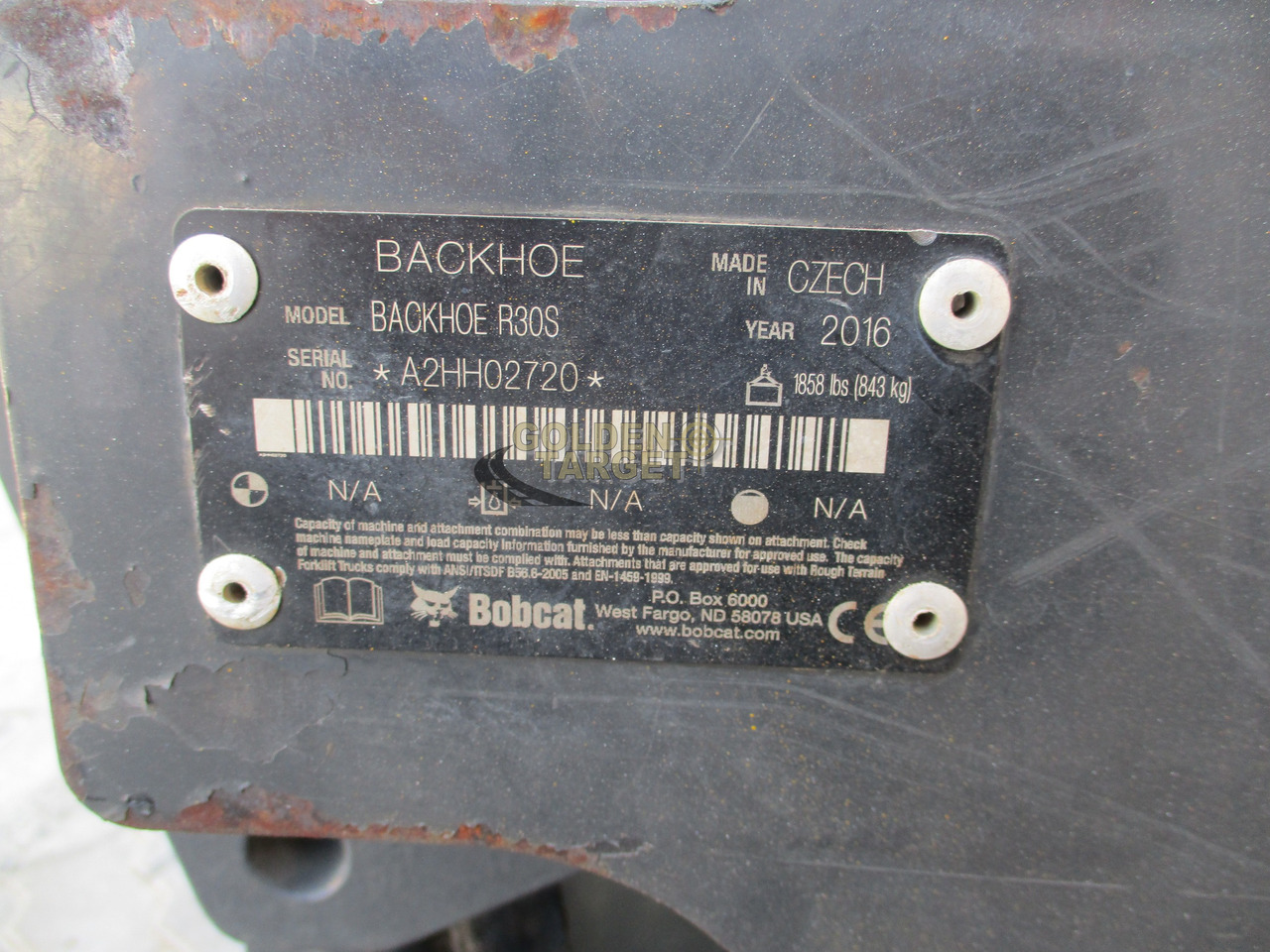 BOBCAT Skid Steer R30S Backhoe Attachment - Кофа за товарач за Мини челен товарач: снимка 5 BOBCAT Skid Steer R30S Backhoe Attachment - Кофа за товарач за Мини челен товарач: снимка 5
