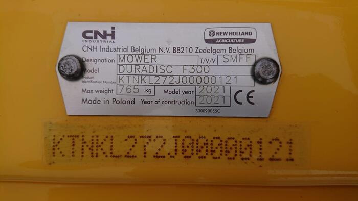 New Holland DuraDisc F 300 - Косачка: снимка 5 New Holland DuraDisc F 300 - Косачка: снимка 5